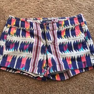 Colorful patterned shorts